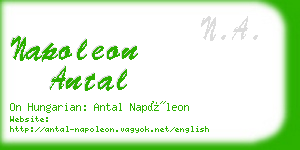 napoleon antal business card